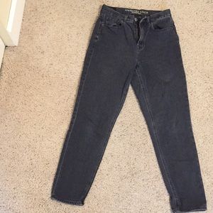 American Eagle highly rise black Mom jeans